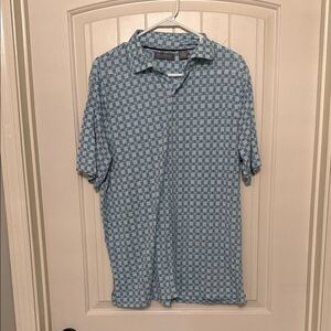 Daniel Cremieux Teal Checkered Button-Down Shirt